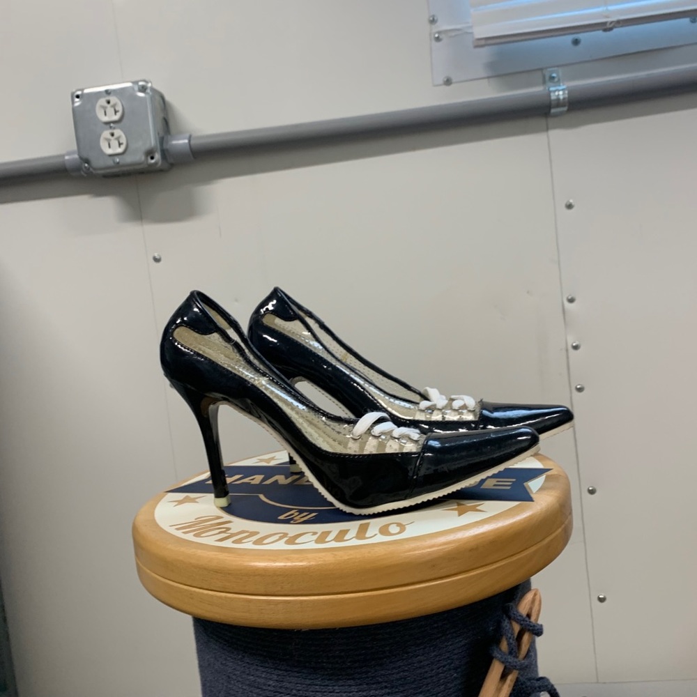 Splash heels with laces